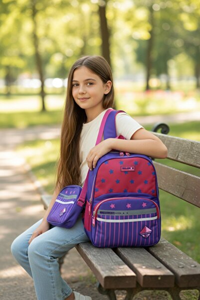 Relaxion 1320 New Season Girls' Primary School Bag Double Set