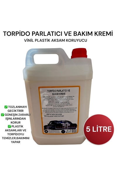 Şimal otokimya market Torpido Parlatıcı Süt/ Torpido Bakım Kremi 5 litre