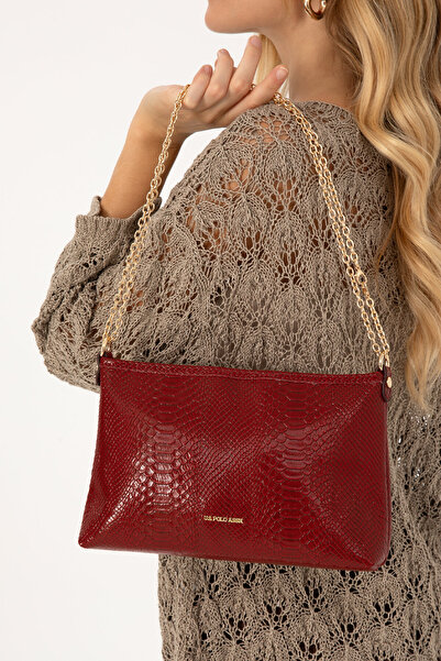 U.S. Polo Assn. Women's Tile Chain Strap Crocodile Handbag 50317816-Vr031