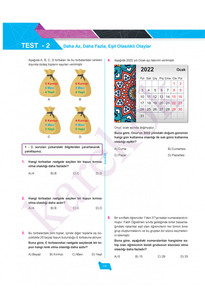 Karekök Yayınları 8. Sınıf Lgs Matematik Soru Bankası U296317