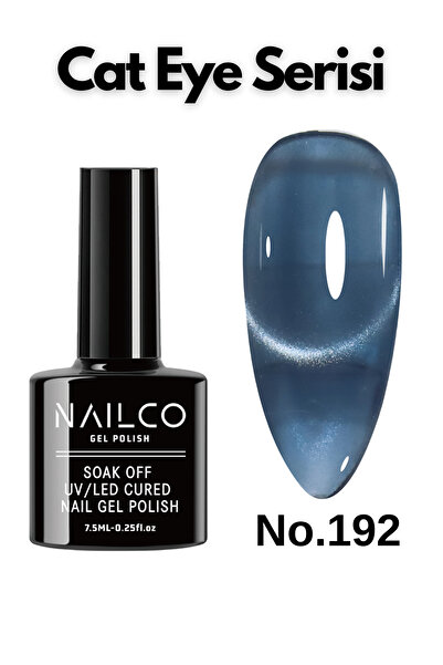 Naıl Co Uv Led Kalıcı Oje 7.5 ml Kedi Gözü Cat Eye Magnetik Seri Nailco 192