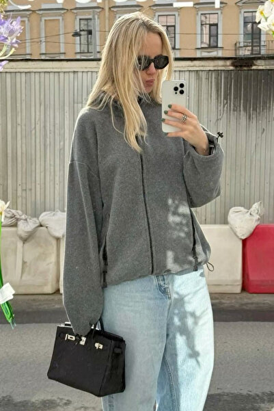 Hola Lady Gray Fleece Sweatshirt