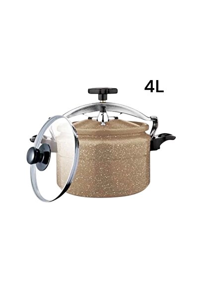 CC قدر ضغط 4 لتر جرانيت مع غطاء زجاج اظافي