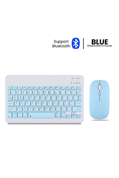 EHZ TEKNOLOJİ Galaxy A11+Plus Compatible Tablet Case with Stand + Keyboard Mouse Set