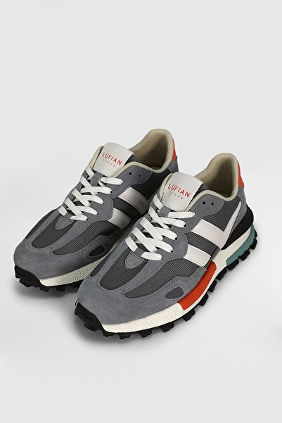 Lufian 111230272 Auke Sneaker Men's Leather Shoes Gray