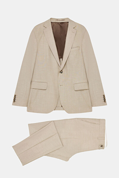 W Collection BEIGE BUTTONED SUIT