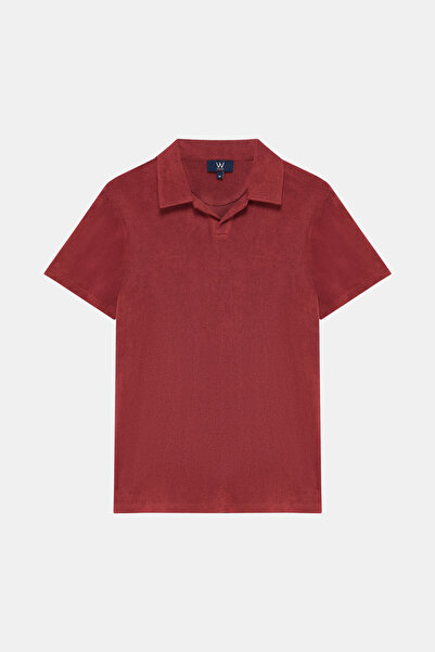 W Collection Red polo collar t-shirt