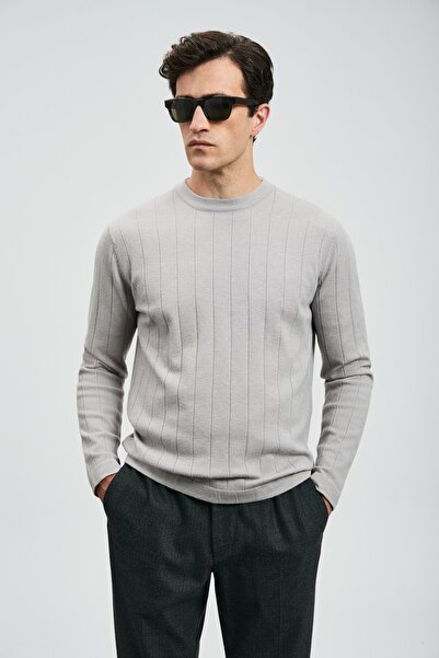 Lufian 112090155 Kent Ανδρικό Φούτερ ΓΚΡΙ