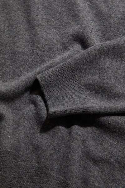 W Collection Gray Half Fisherman Zipper Knitwear