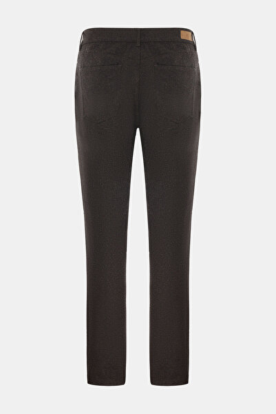 W Collection Brown Pipe Leg Wool Polyamide Sports Pants