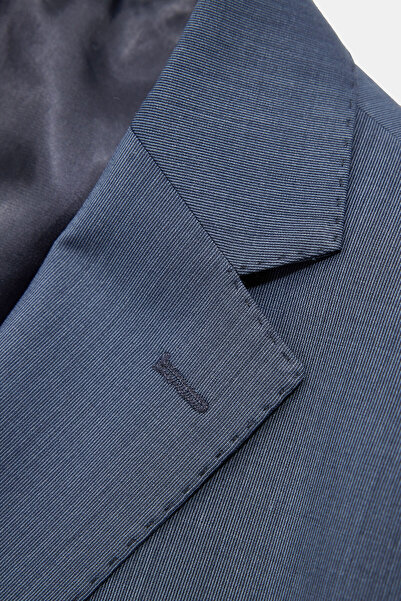 W Collection Dark Blue Buttoned Suit