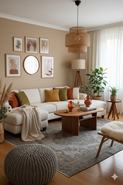 Loop Rugs El Dokuması Eskitme Vintage Organik Yün&pamuk Gri Türk Halısı - - G...