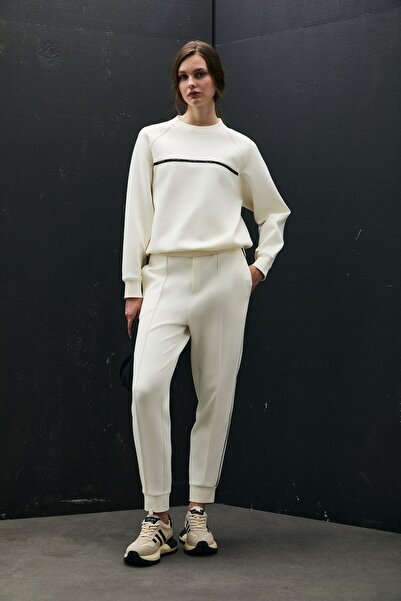 Lufian 122050008 Cessica Knitted Women's Sweatpants White