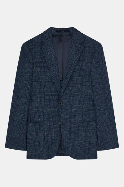 W Collection Petroleum Buttoned Wool Jacket