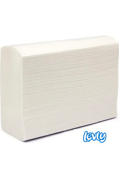 Levly Premium Plus Z Fold Paper Towels 200 Pack Dispenser Napkins 3 Packs 600 Pieces 20X21 cm 750 Gr