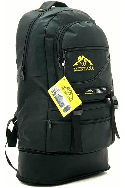 FARMAFA Bellows Mountaineer Backpack 65 Liter Capacity Camping Bag BLACK