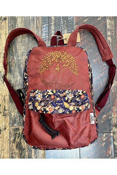 street&bagdnz Αδιάβροχη τσάντα πλάτης με κεντημένο έθνικ αυθεντικό σχέδιο Tre...