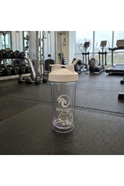 DESI LION Protein Shaker Bottle with Blender Ball – Leakproof Smoothie & Gym Supplement Mixer Cup