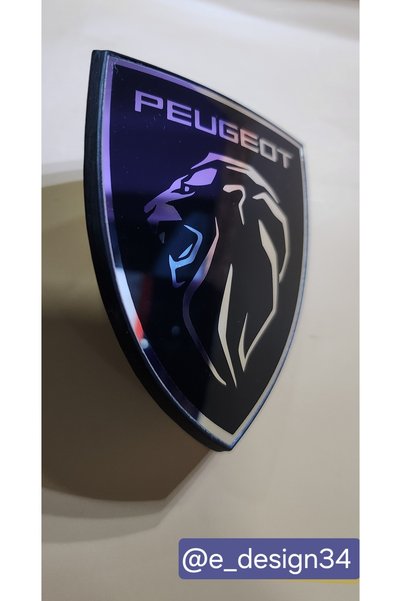Edesign Peugeot New Lion 3D Rear Logo Lift (2019-2024)