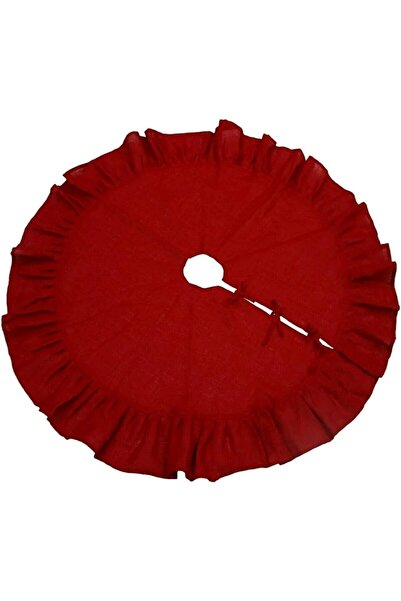 Emtory Home Κόκκινο πλισέ χριστουγεννιάτικο κάλυμμα κάτω από το δέντρο 100 εκ.