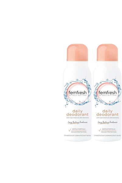 Femfresh Refreshing Daily Care Deodorant Spray by Femfresh, 125 ml, Pack of 2, Unisex