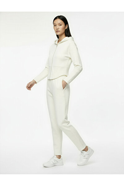 Koton Hooded Slim Fit Zippered Corset Detailed Crop Cardigan