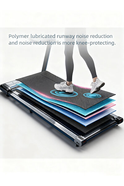 Yagud Household Treadmill with Bluetooth Link, Foldable, Multi-Functional and Silent