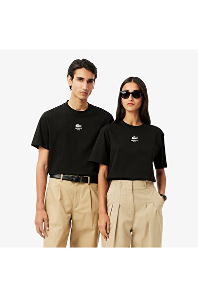 Lacoste تيشيرت قطني بطبعة مميزة - TH2739-00-031