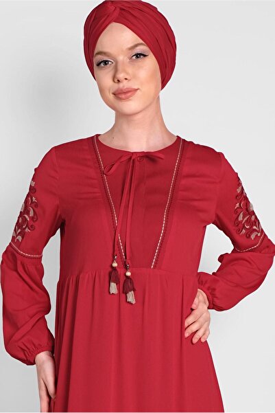 Alvina Embroidered Sleeves Dress 4439