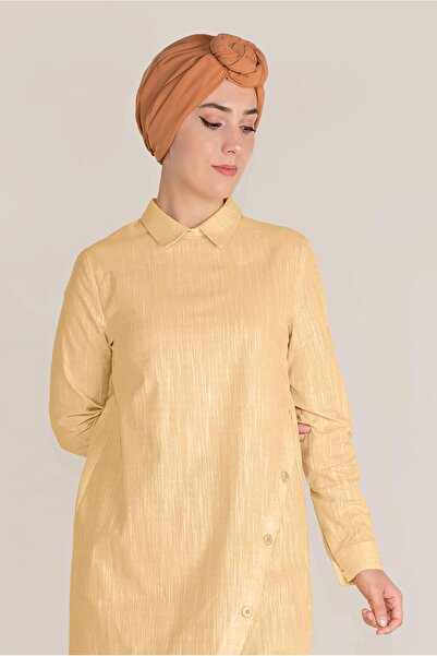 Alvina Cotton Buttoned Men's Collar Tunic 40576-1