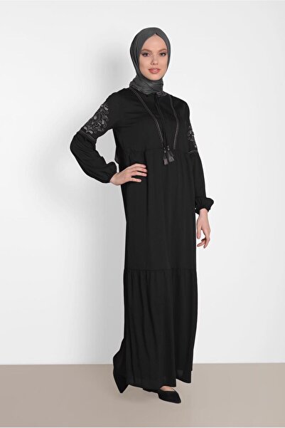 Alvina Embroidered Sleeves Dress 4439