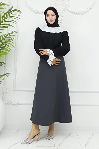 TRENDTESETTÜR ΓΥΝΑΙΚΕΙΑ ΓΚΡΙ (ΑΝΤΡΕΣΙΤ) ΠΛΕΚΤΗ ΦΟΥΣΤΑ ΣΚΟΥΜΠΑ T 212