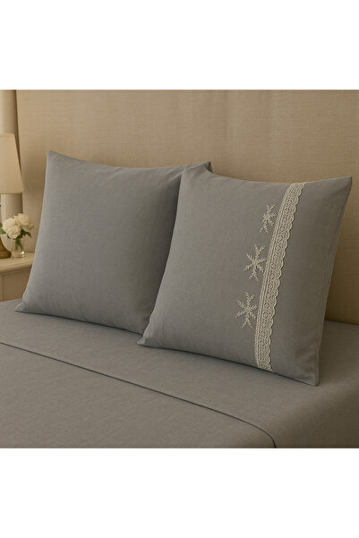 Çeyiz Bahçesi Ivy Gray Double Sheet Set