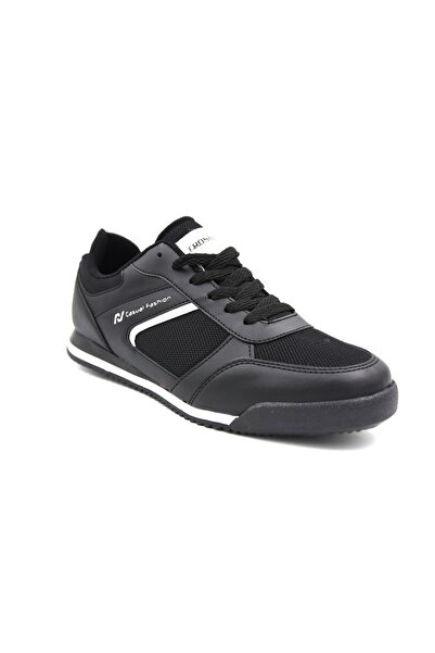 Prego Crosberg Bağcıklı Erkek Spor Ayakkabı SİYAH BEYAZ