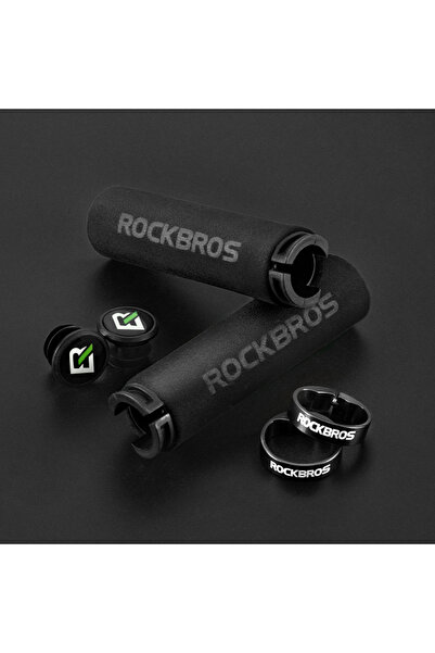Choice مقابض ركوب الدراجات BT1001BKBK ROCKBROS المضادة للانزلاق والصدمات المص...