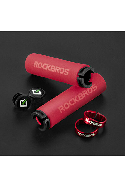 Choice مقابض ركوب الدراجات BT1001RDRD ROCKBROS المضادة للانزلاق والصدمات المص...