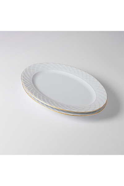 Güral Porselen Alfa 2 Piece 30 cm Kayak Plate Mat Gold