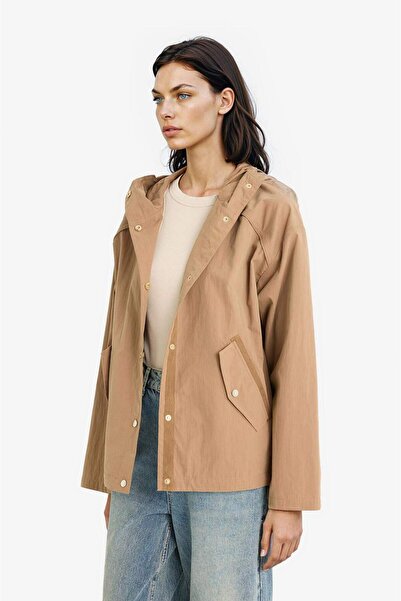 DeFacto Waterproof Regular Fit Hooded Snap Coat E8620Ax25Au