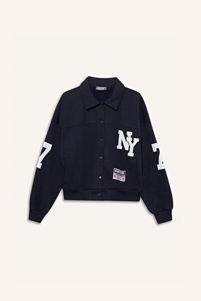 DeFacto Coool Поло з принтом на комірі та застібкою-кнопкою F9241AX25WN