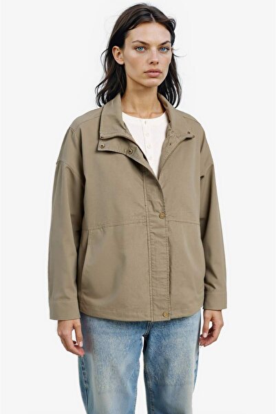 DeFacto Waterproof Relax Fit Cotton Zippered Coat E8609Ax25Au