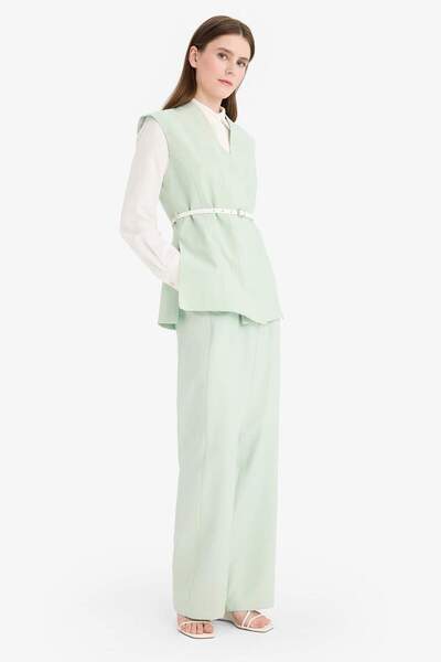 DeFacto Παντελόνι με φαρδύ πόδι Basic ίσιο φαρδύ πόδι E7979AX25SM