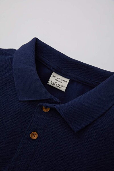 DeFacto Βρεφικό μπλουζάκι με κοντό μανίκι πόλο γιακά πόλο B7007a524sm