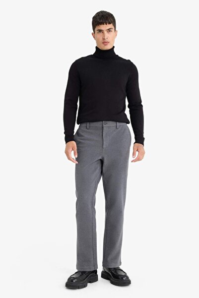 DeFacto Tailored Regular Fit Straight Leg Trousers D3707Ax25Wn