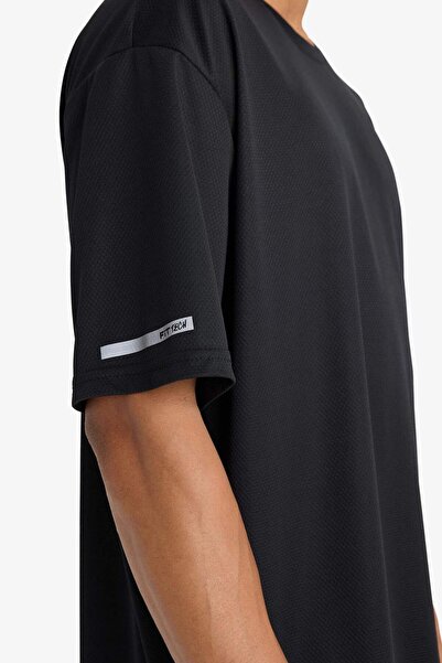 DeFacto Μπλουζάκι Boxy Cut Crew Neck Sportsman - Arma Printed, κοντό μανίκι D6726ax25sp