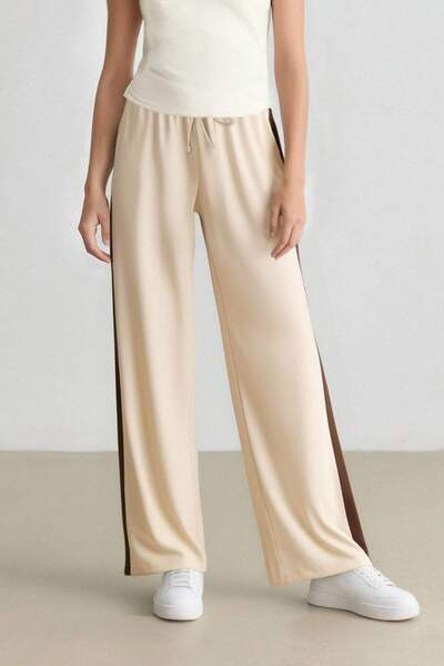 DeFacto Coool Wide Leg Cepli Normal Bel Geniş Paça Palazzo Pantolon E7747AX25SP