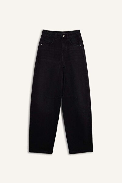 DeFacto Baggy Fit magas derekú, egyenes szárú hosszú farmernadrág F2960AX25WN