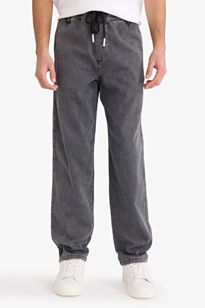 DeFacto Wide Leg Wide Leg Jean Snow Washed Trousers G2468Ax25Au