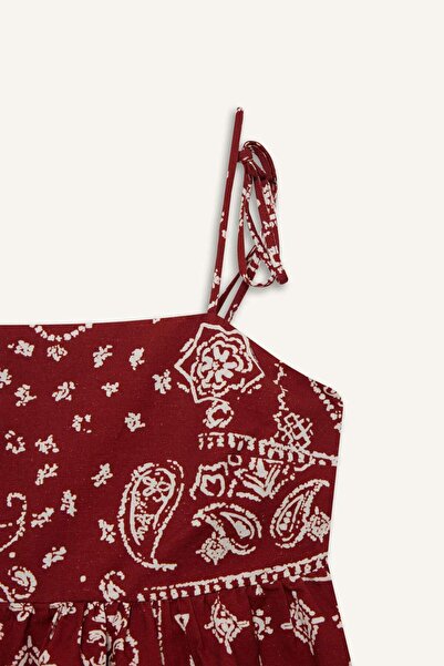 DeFacto Αμάνικη μπλούζα Flare Fit με μοτίβο σάλι F9936AX25SM