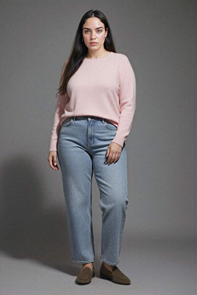 DeFacto Μπλούζα με κανονική εφαρμογή Crew Neck Basic Plain Soft Touch Μαλακό πλεκτό πουλόβερ D8678AX25SP