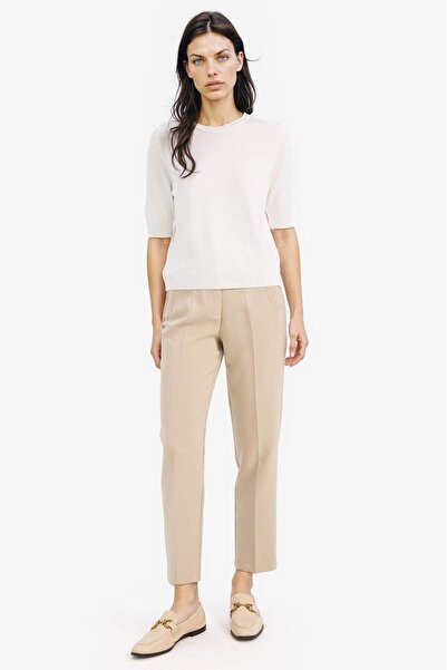 DeFacto Regular Fit Basic-Strickpullover mit Rundhalsausschnitt und kurzen Ärmeln D6272AX25SM